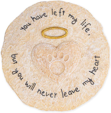 Pet Memorial Garden Stone 'You Will Never Leave My Heart'