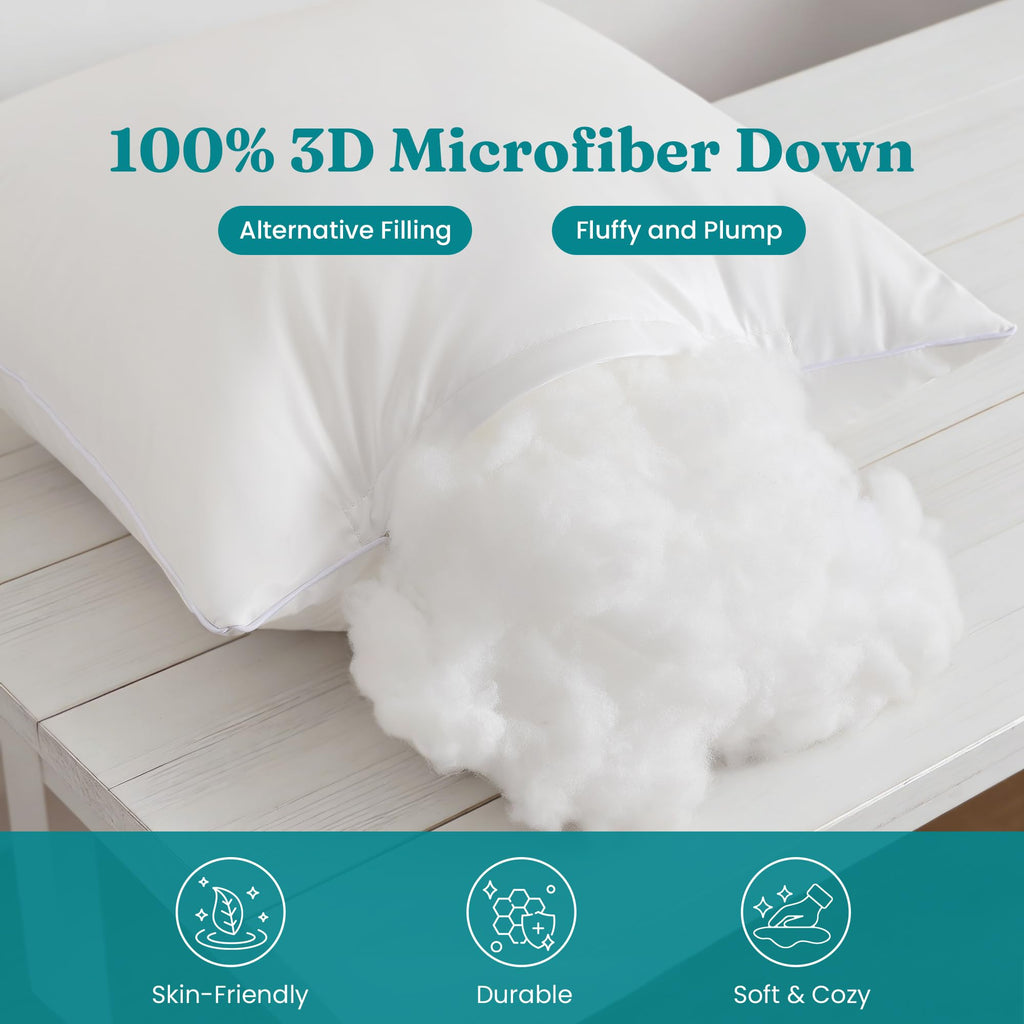 Waterproof Outdoor Lumbar Pillow Inserts 12 x 20 Set of 2
