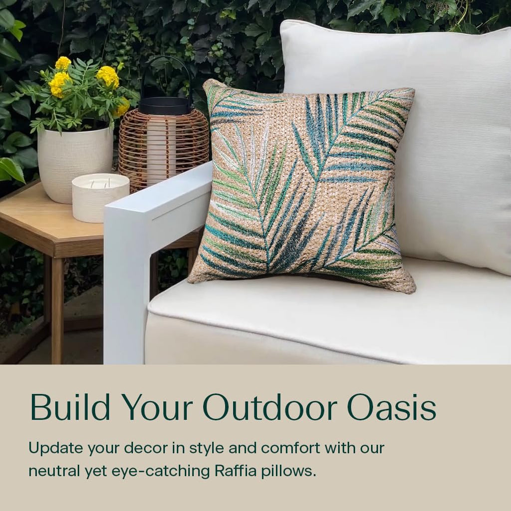Outdoor Square Toss Pillows Furniture, 17 x 17, 2-Pack