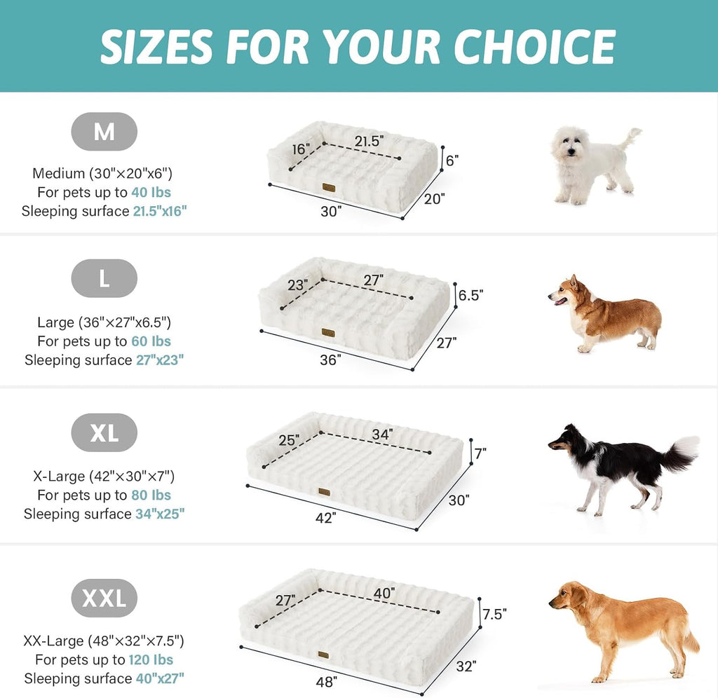 Orthopedic Large Dog Bed, Washable Pet Bed