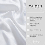 Home Fashions Caiden Elegance Damask Waterproof, Stain & Wrinkle Resistant Fabric Tablecloth, 60" x 