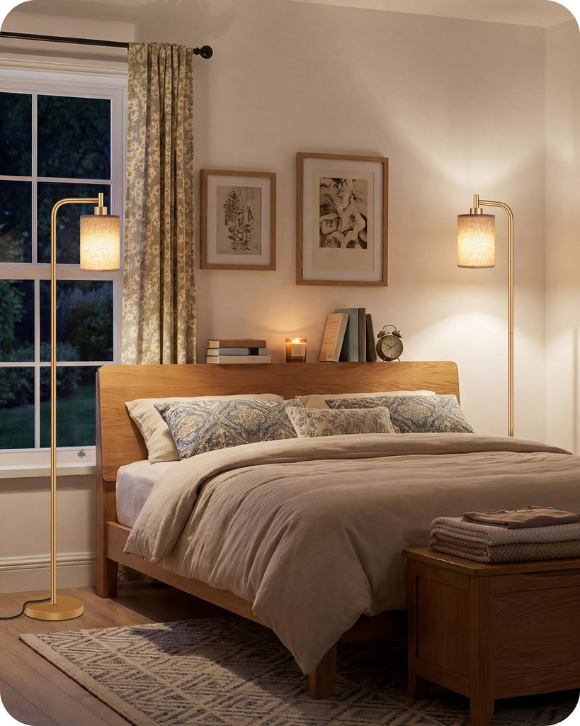 Dimmable Floor Lamp with Remote & 10W Bulb