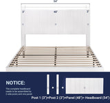 Full Bed Frame/Velvet Upholstered Bed Frame with Vertical Channel Tufted Headboard/Strong Wooden Slats/Platform Bed