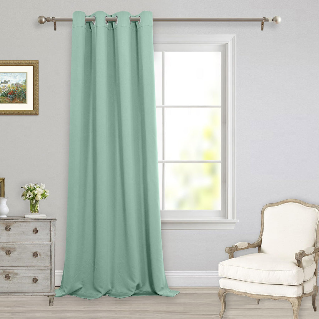 Blackout Curtains, Grommet 108 Inch Long Room Darkening Curtain, Thermal Insulated Sliding Door Curtains, 1 Curtain