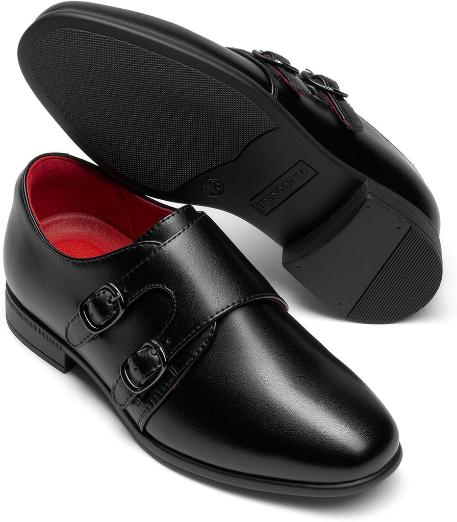 Boy's Monk Strap Loafers Dress Shoes