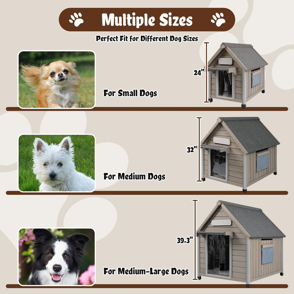Wooden Outdoor Dog House for Small Dogs