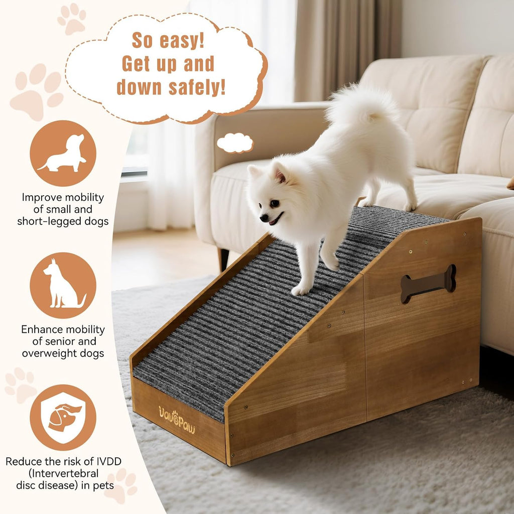 Dog Ramp for Small Dogs with Non-Slip Cover&Pads, Easy up and Down