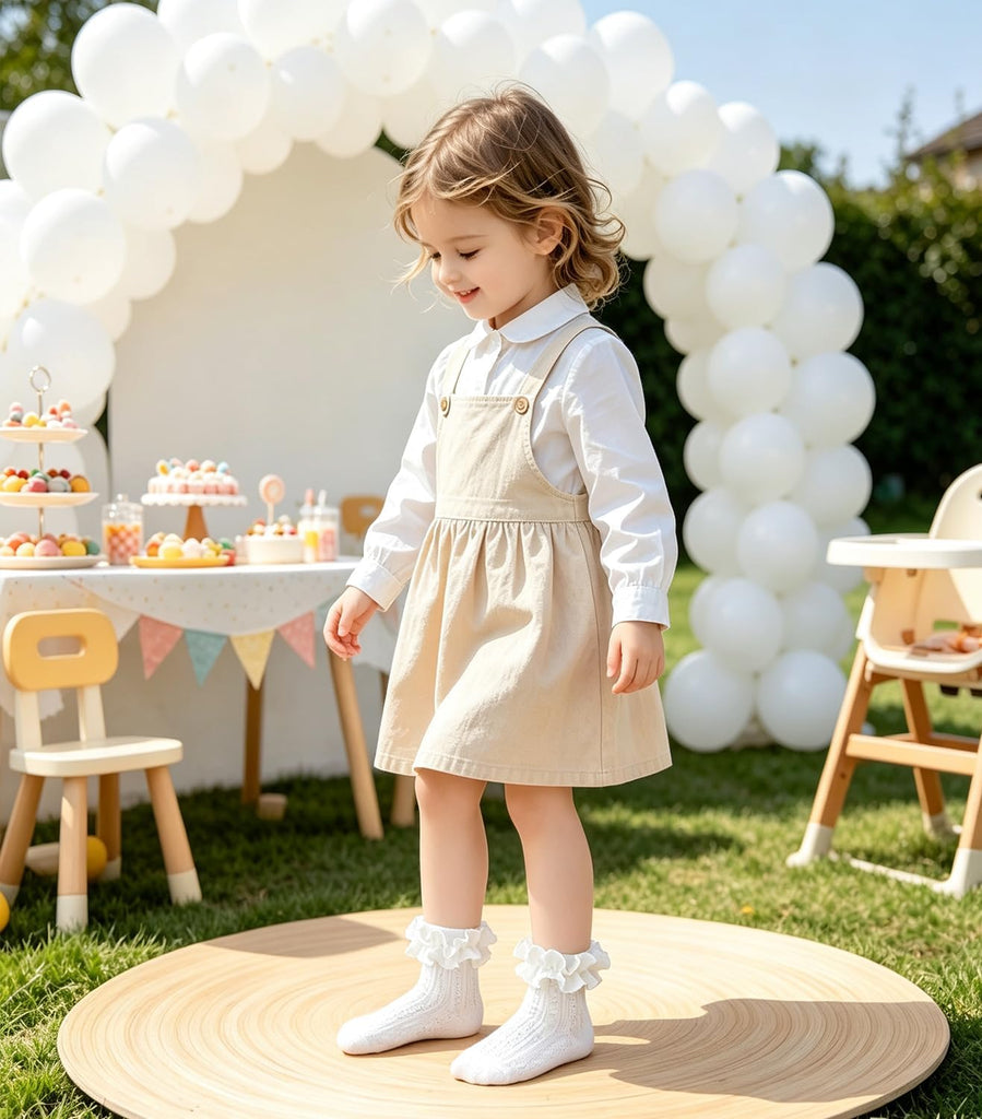 Toddler Ruffle Socks for Girls Baby Frilly Dress Lace Socks