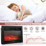 28.5" Electric Fireplace Insert, Wall Recessed/Mounted, Freestanding Fireplace with Remote Control