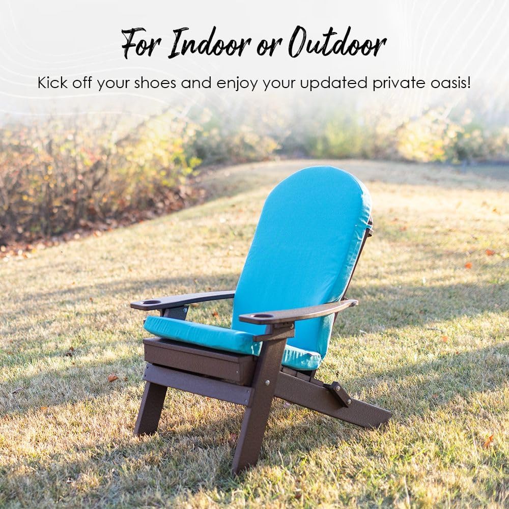 Foam Adirondack Chair Cushion | 48" x 20" x 2" | All-Weather Spun Fabric | Water and Fade-Resistant | Outdoor Cushion