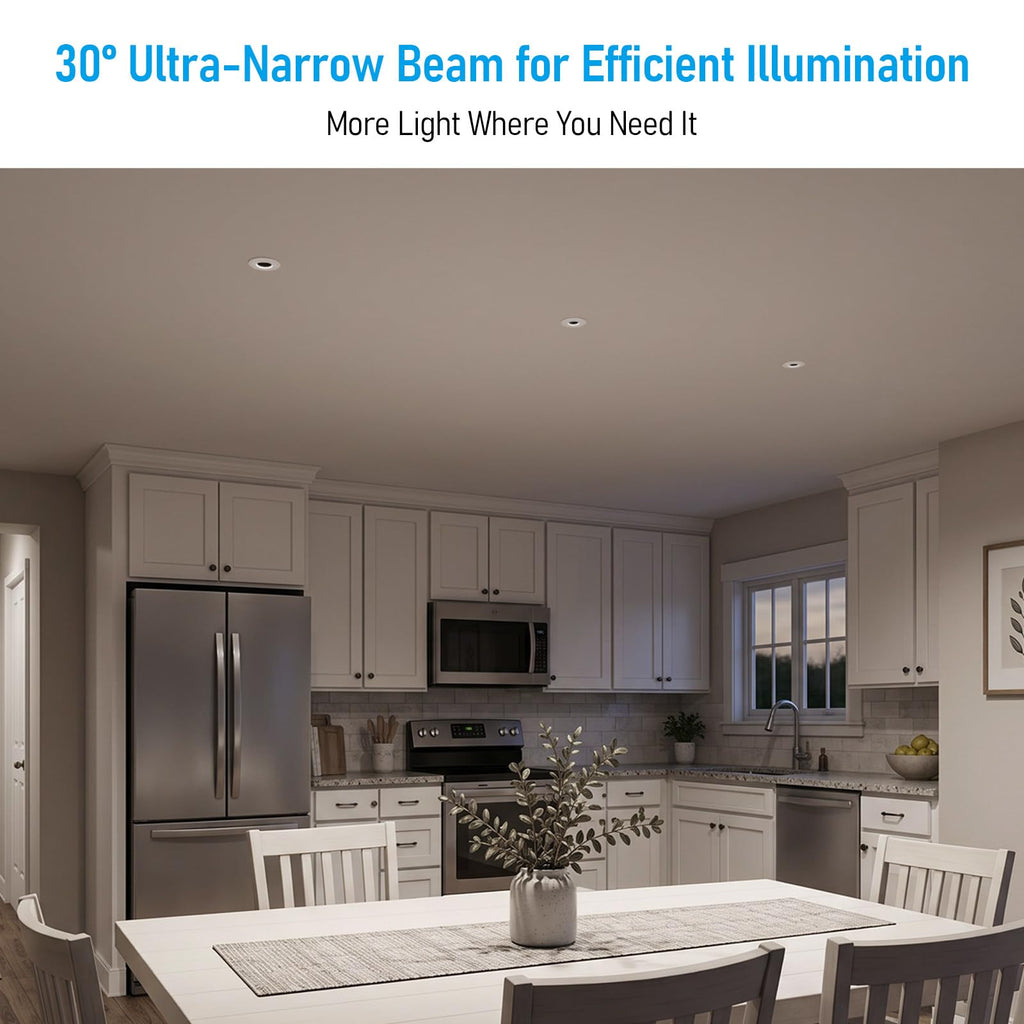 4 Inch 5CCT LED Pinhole Recessed Lights with J-Box