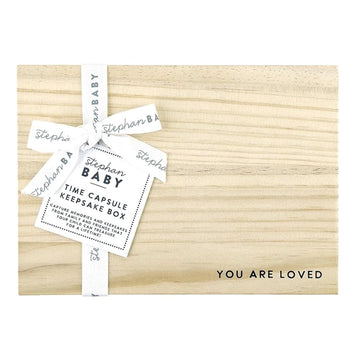 Keepsake Box Pine Wood Memory Storage Case for Time Capsule Notes Gift 7" x 10", You are Loved