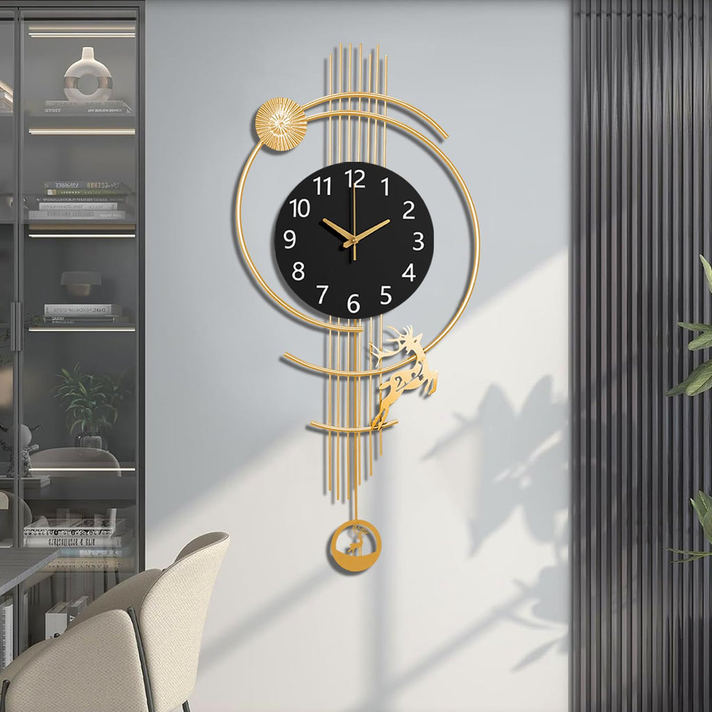 Large Wall Clocks, Silent Non Ticking Battery Operated Oversized Modern Wall Clock, Farmhouse, Office, Kitchen Home