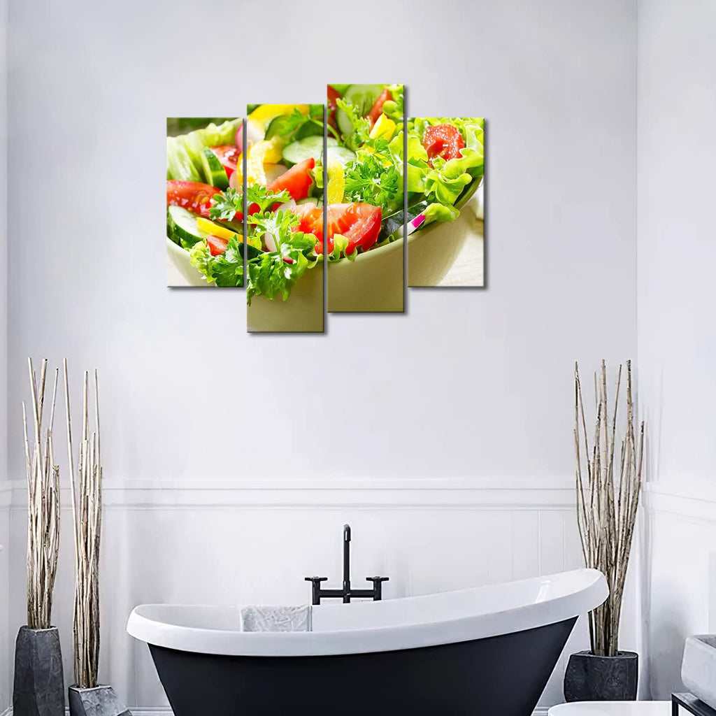 Salad Vegetable Wall Art Food Canvas Kitchen Painting The Picture Print On Canvas Food Pictures Decor Decoration Gift