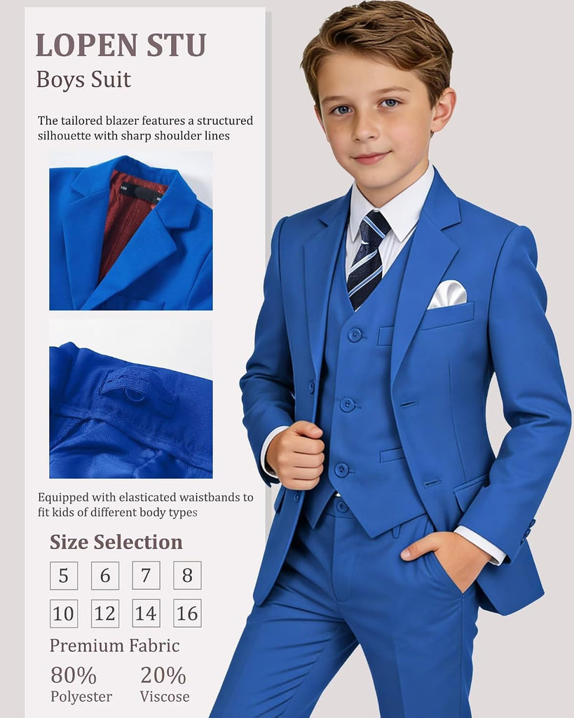 Boys Suit Kids Formal Tuxedo Suits for Boys Wedding Easter Outfits
