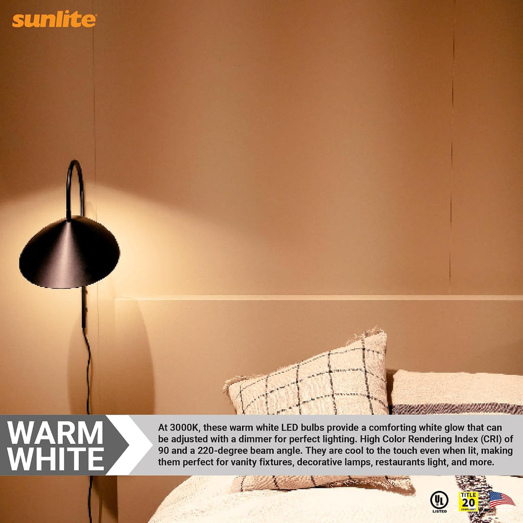 LED G25 Globe Light Bulb, 6 Watts (60W Equivalent), Standard E26 Base, 500 Lumens, Dimmable, Frosted, 90 CRI