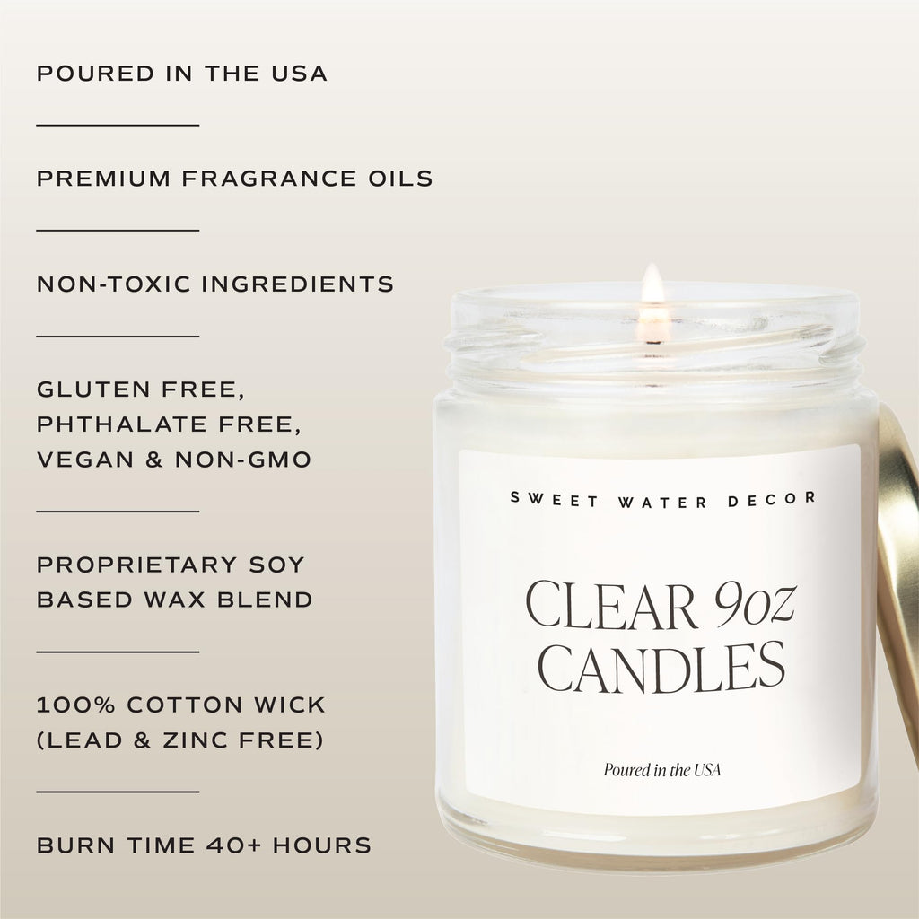 Love You Scented Candle, Non Toxic Soy Candles with Fresh Lavender, Geranium, Warm Mahogany and Earthy Teakwood, 40