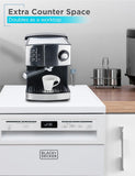 18” Portable Dishwasher, Compact Dish Washer with 8-Place Setting Capacity, Stainless Steel Tub, 6 Wash Programs