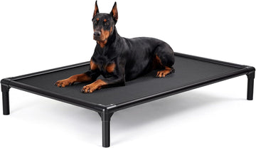 Chew-Proof Elevated Dog Bed for Large and Giant Breeds Up to 250lbs, Heavy Duty Rust-Proof Extra Large Raised Dog Cot