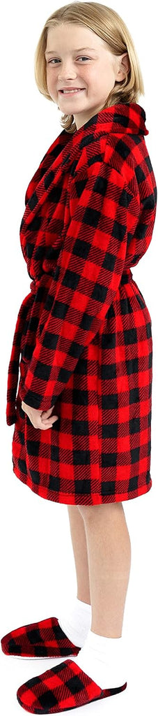 Pajamas Boys Robes for Kids | Fleece Pajama Bathrobes for Boys Sleep and Lounge
