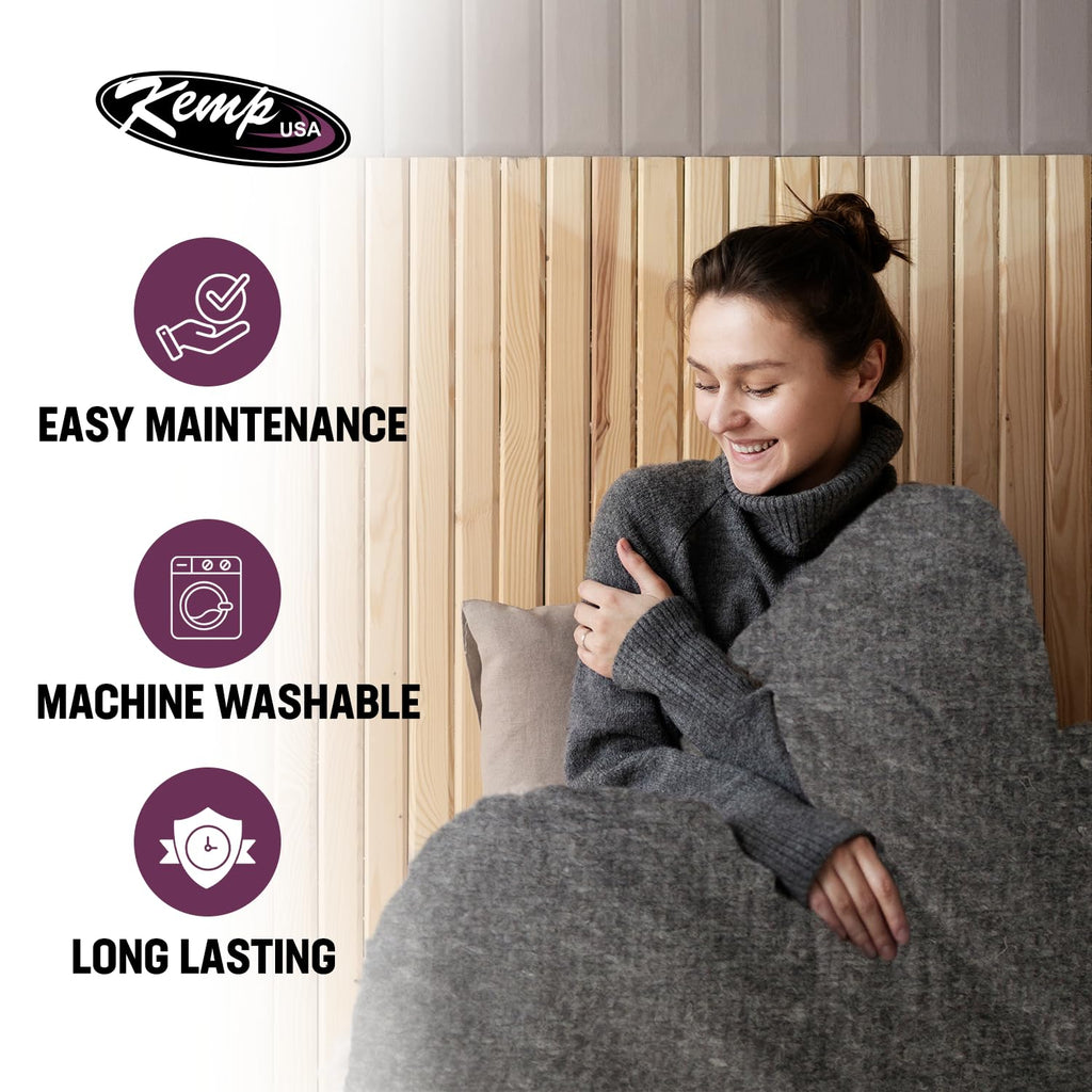 Wool Blanket 60 x 84 Inch Fire Retardant Military Survival Camping