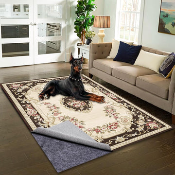 Waterproof Non-Slip 1/5" Extra Thick 9x12 ft Rug Pad for Large Area Rugs Durable Felt Floor Protection pad for All - Set of 108