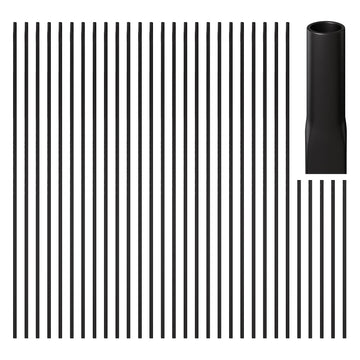 30-Pack Iron Balusters for Staircase Interior, 44" Hollow Spindles