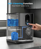 Countertop Nugget Ice Maker, 44lbs/24H Nugget Ice Machine Countertop, Chewable Pellet Ice Maker Machine with Ice