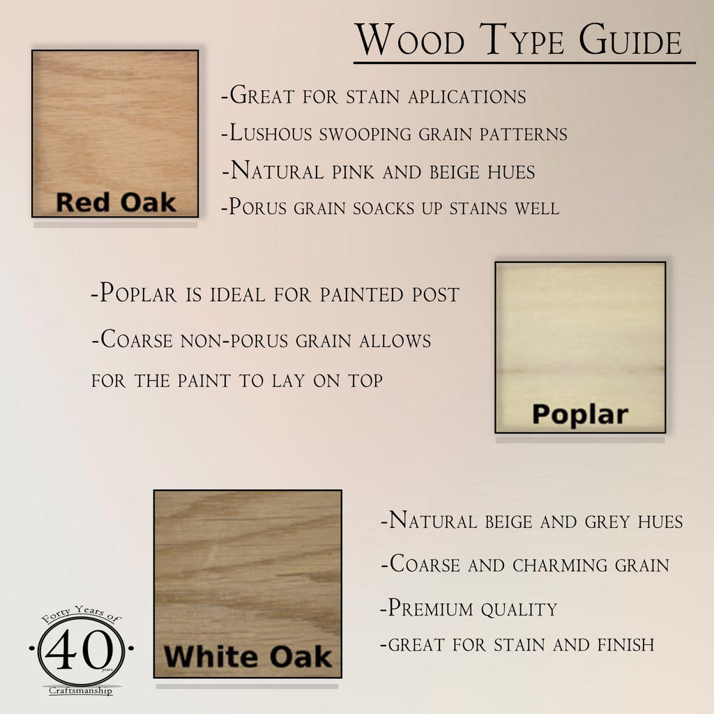 4003 White Oak Blank Newel Post - 3.5" x 48" Solid Hardwood Square Stair Newel Post - Modern Plain Style