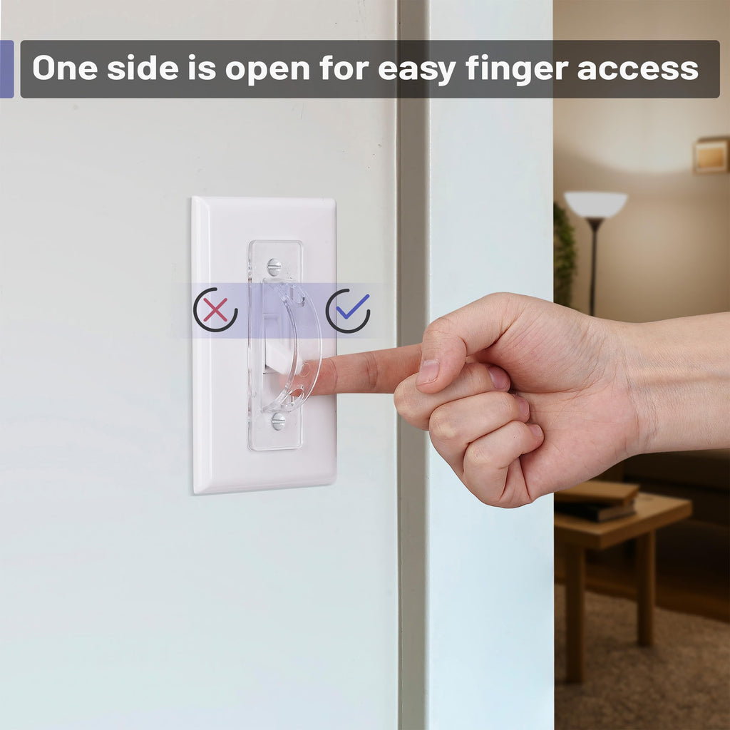 Light Switch Guard Cover, 12 Pack, Clear, Toggle Switch Cover, Child Proof