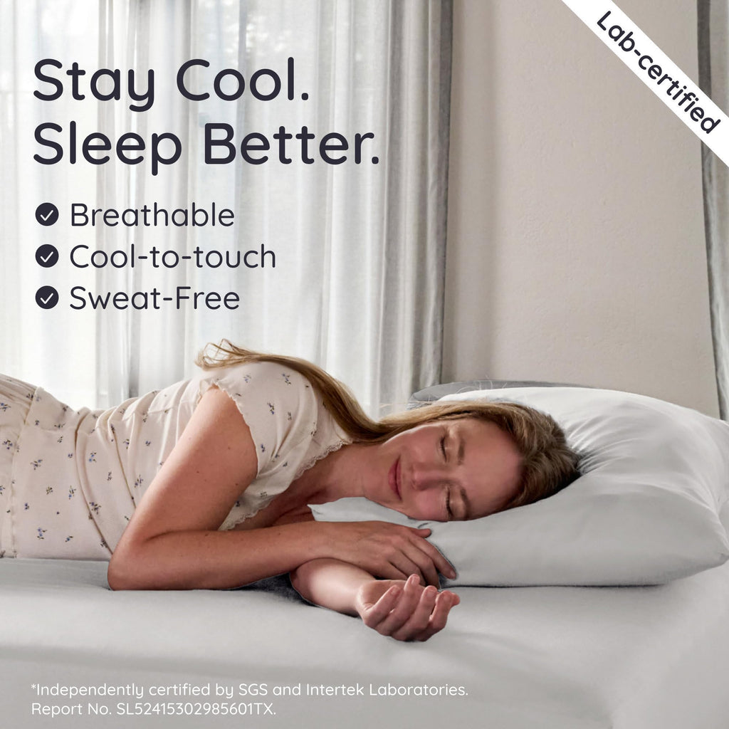 100% Viscose Derived from Bamboo Pillowcases Standard Size - Set of 2 Cooling Pillow Cases Standard Size, Super Soft