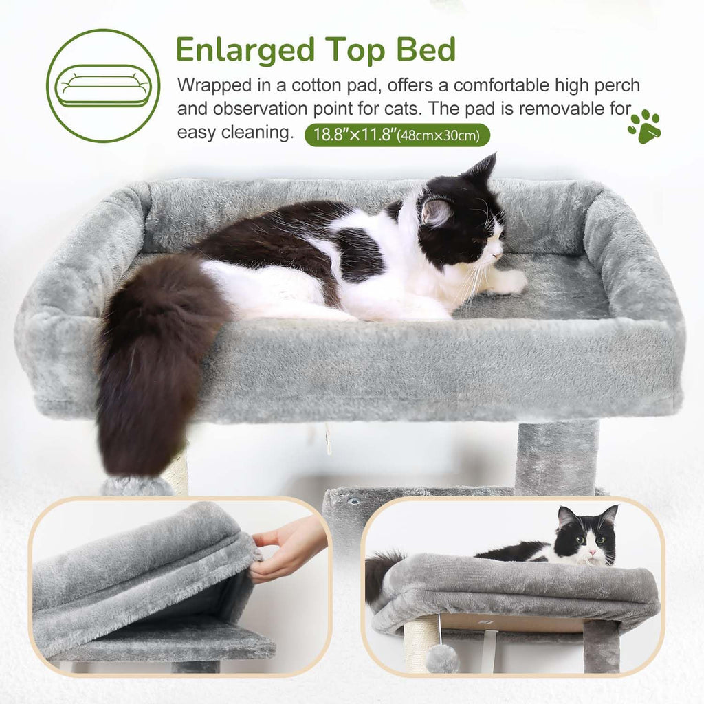 Cat Tree Tower with Scratching Post for Indoor Cats