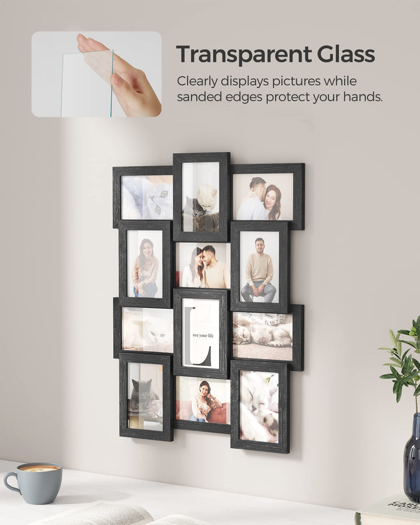 Collage Picture Frames, 4 x 6 for Wall Decor, Set of 12