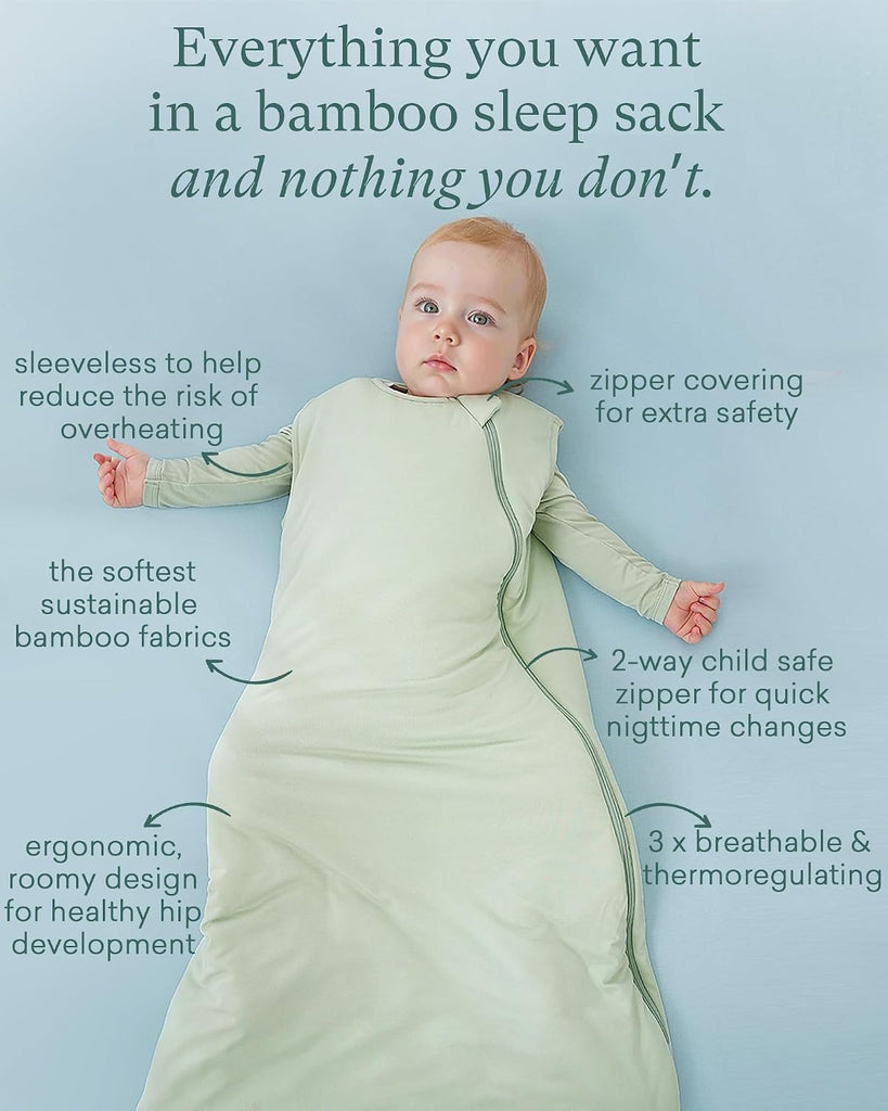 Supersoft Bamboo Viscose Sleep Sack, 1.0 TOG Baby Sleeping Bag
