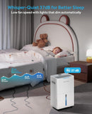 21 Pints Dehumidifier for Basement, 1500 Sq. Ft Dehumidifiers for Home with Drain Hose