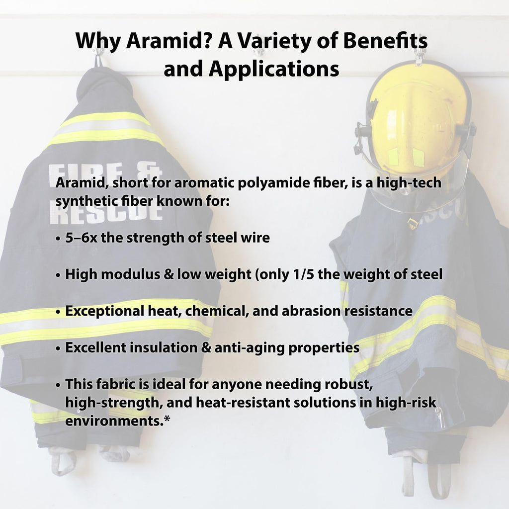 Flame Resistant Aramid Silver Coated Fabric para Aramid 1500D Temperature Resistant Cut Resistant Fire