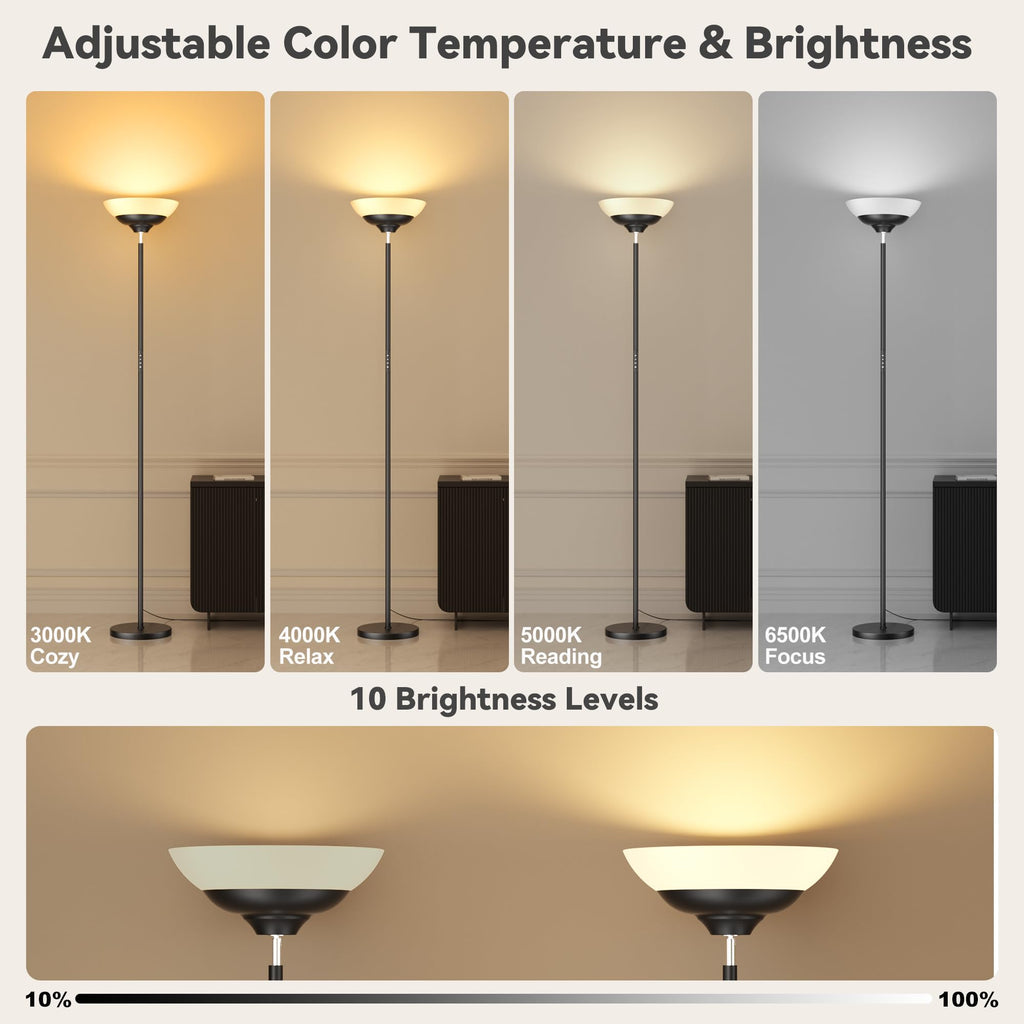 30W LED Floor Lamp, Torchiere Floor Lamp