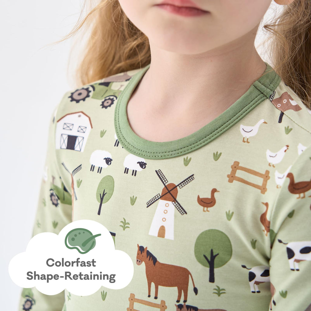 Toddler Viscose from Bamboo Pajamas Set Boys Pjs Farm