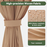 10'x12' Lean to Gazebo with Mosquito Net and Curtains, Alumi - Image 4