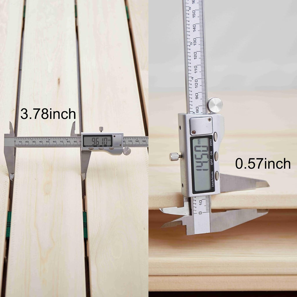 Solid Wood Breathable Floor Wooden Bed Frame, Queen, 80"x60"x1.18"