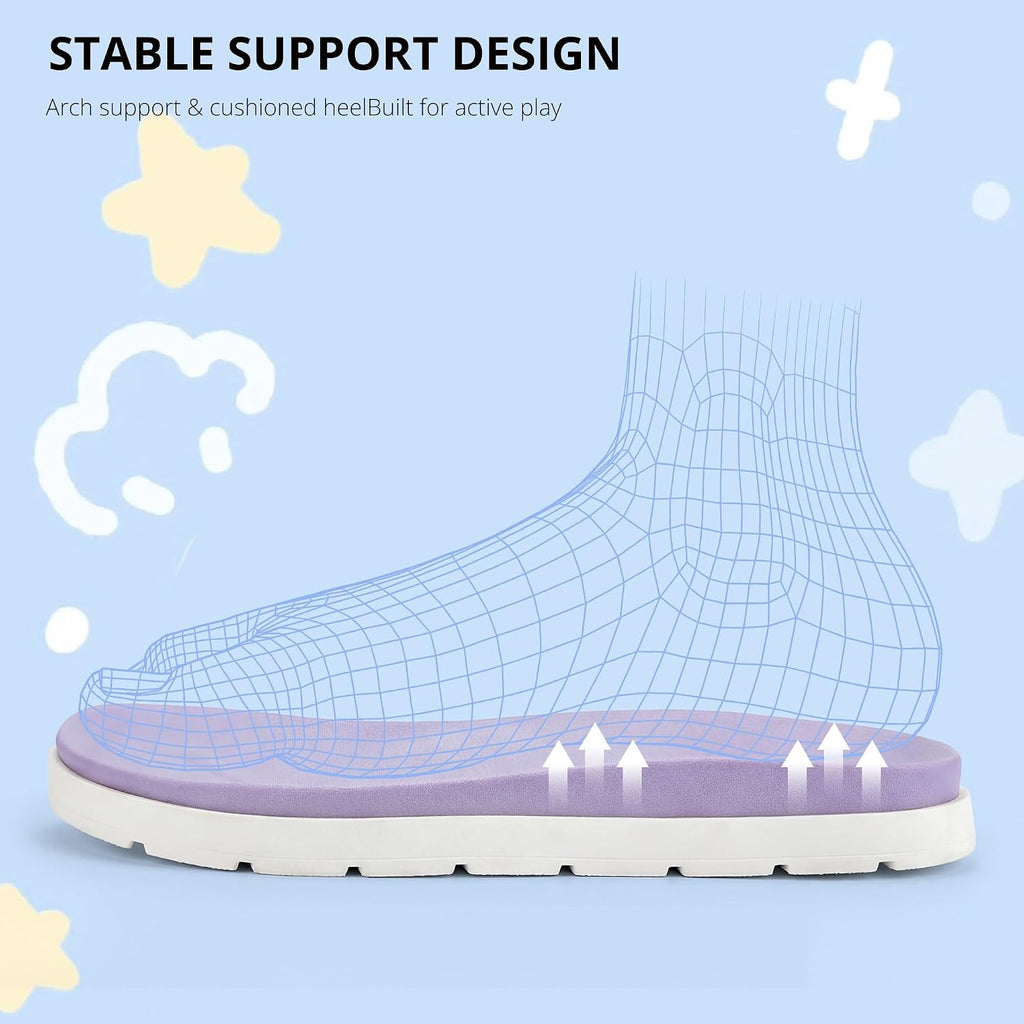 Girls Summer Casual Open-Toe Flat Toddler Kids Sandals