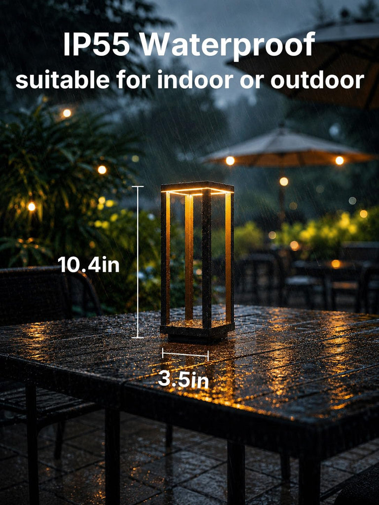 2Pack Cordless Table Lamp Rechargeable, 10" Portable Table Light