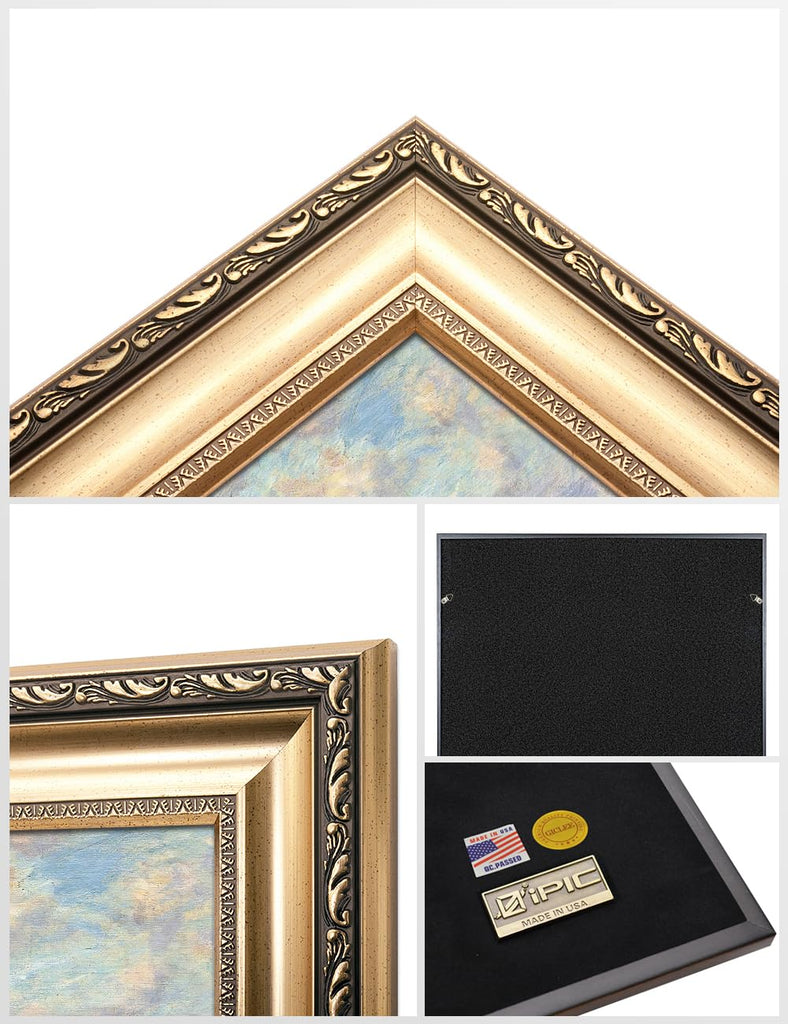 Claude Monet Wall Art Framed, Late Afternoon 1880, Image Size 30x24 in