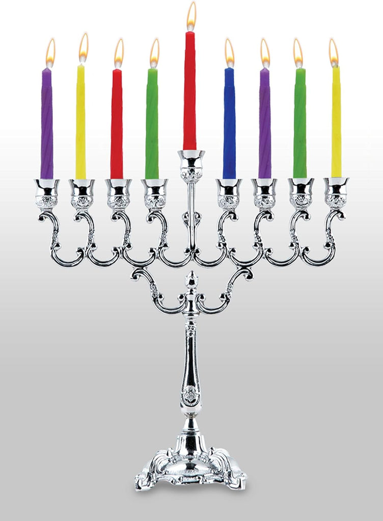 Hanukkah Candles Dreidels, Chanukah Guide Complete Set - Metal, Standard Version
