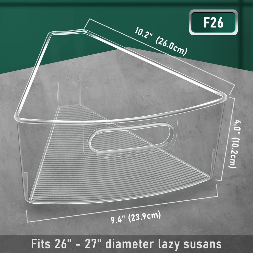 Lazy Susan Cabinet Organizer Bins for 26"/ 28"/ 32" Diameter