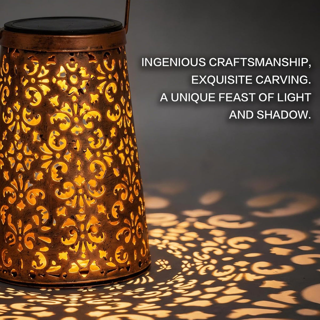 Butterfly Solar Lanterns, Outdoor Hanging Garden Lights, 4 Pack