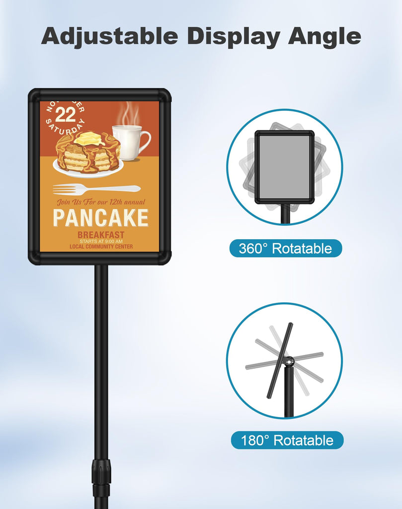 2 Pack Sign Holder Stand 8.5x11 inch