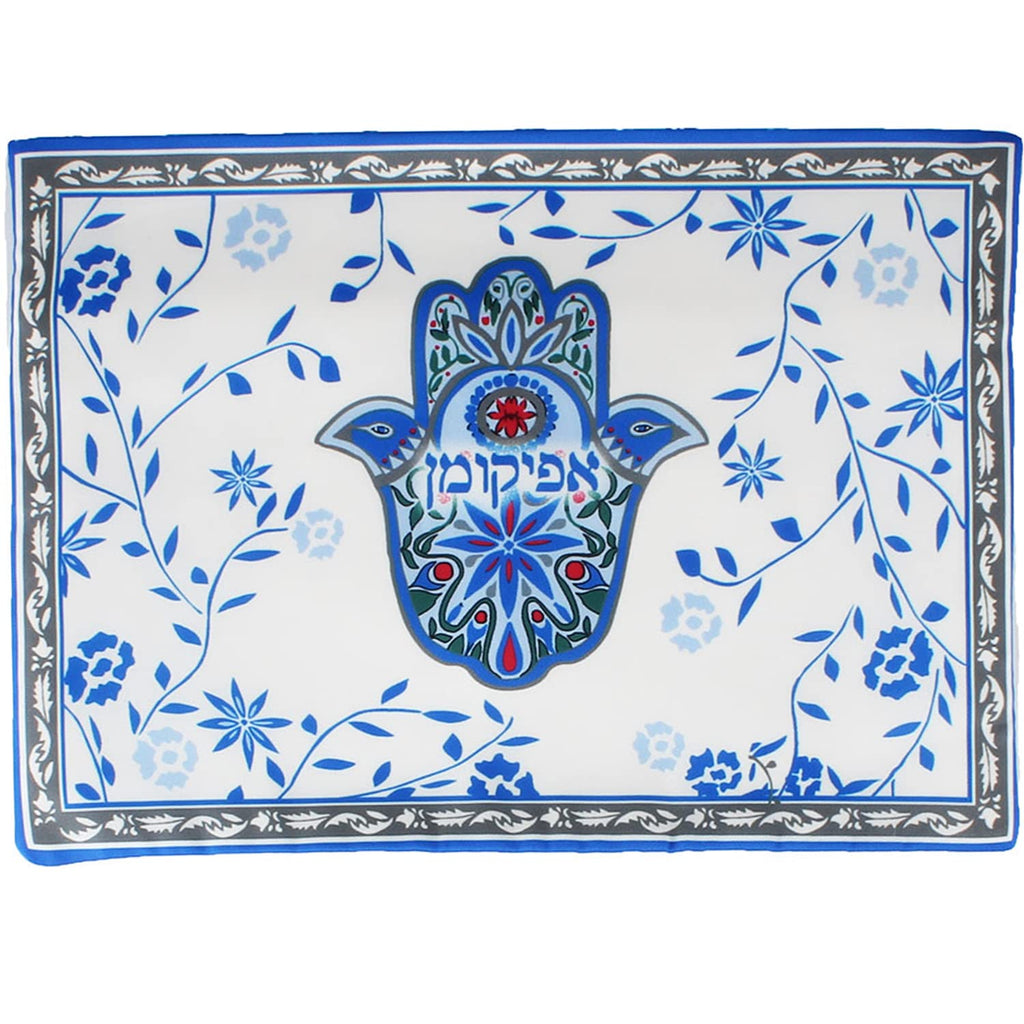 Artistic Passover Seder Dinnerware Set Floral Hamsa Design by Jessica Sporn - Quality Porcelain Round Seder Plate