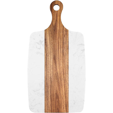 Marble Cutting Board, Charcuterie Board with Handle, Marble chopping board for steak, cheese, hamburgers