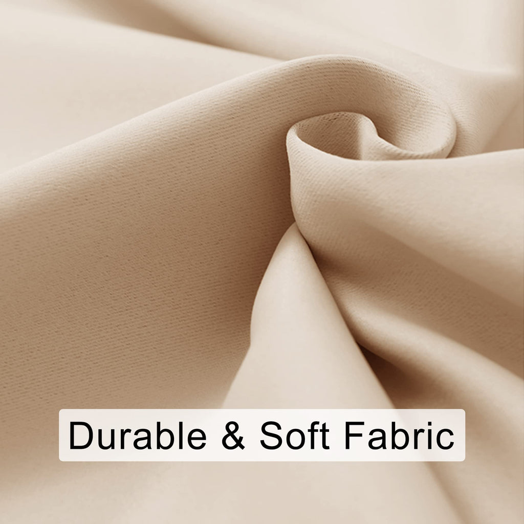 Short Blackout Curtains for Small Window - Cafe Room Darkening Privacy Thermal Insulated Half Window Curtains Tiers